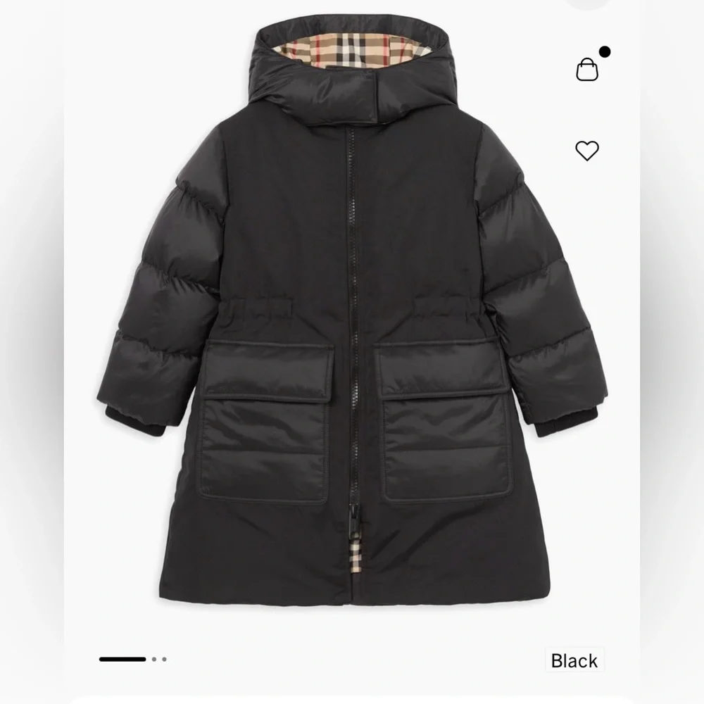 Burberry Reva Down Puffer Jacket Coat plaid jacket horseferry vintage check - Picture 3 of 8